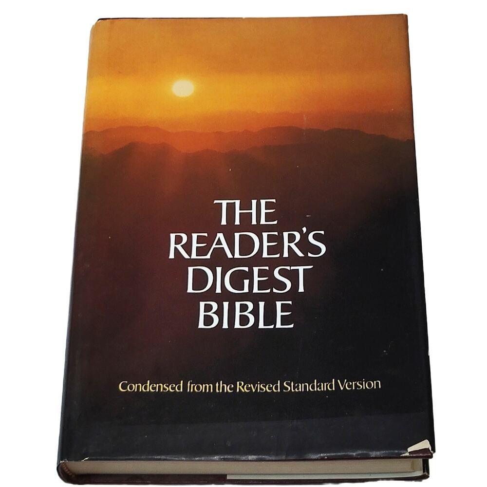 The Reader's Digest Bible Condensed RSV 1982 Hardcover – Like New Condition